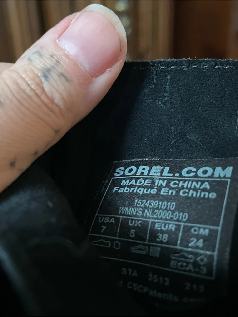 Sorel Women Black Suede Lace-Up Combat Boots - Picture 4 of 5